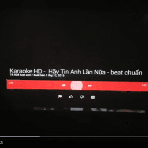 Máy chiếu Android Mini M6 test Karaoke