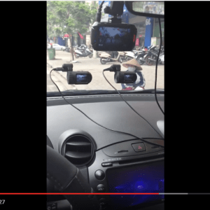 4 camera hành trình cùng chạy test trên xe Mazda 2S