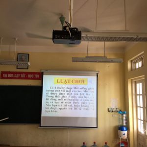 máy chiếu trường học